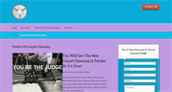 Desktop Screenshot of fairfaxvacarpetcleaning.com